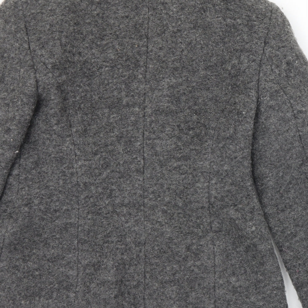 Marks and Spencer Womens Grey Jacket Size 8 Snap
