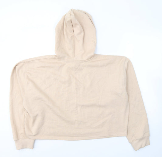New Look Womens Beige Cotton Pullover Hoodie Size XL Pullover