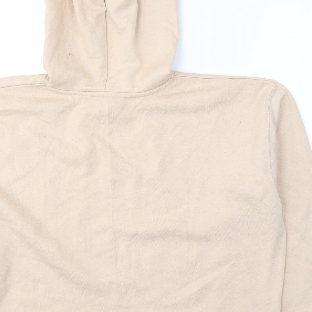 New Look Womens Beige Cotton Pullover Hoodie Size XL Pullover