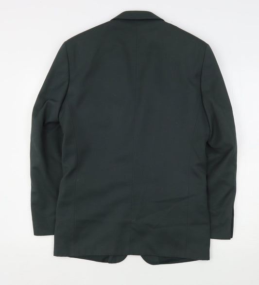 Modern Classic Mens Green Polyester Jacket Suit Jacket Size 36