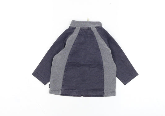Mexx Baby Blue Cotton Full Zip Jumper Size 12-18 Months Zip