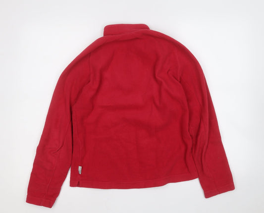 Oxylane Womens Red Jacket Size M Zip