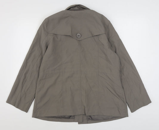 Marks and Spencer Womens Beige Jacket Size 16 Button