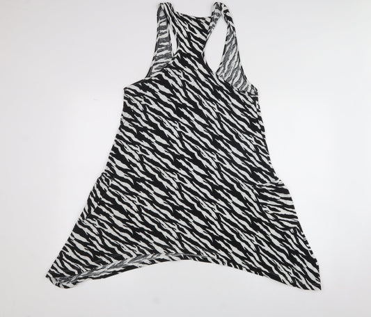 Dunnes Stores Womens White 100% Cotton Fit & Flare Size 12 Halter