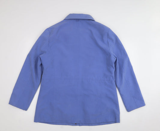 almond bay Womens Blue Jacket Coat Size 14