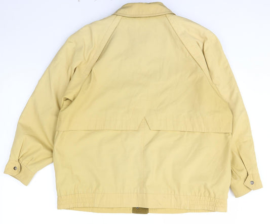 Telemac Womens Beige Jacket Size 14 Snap