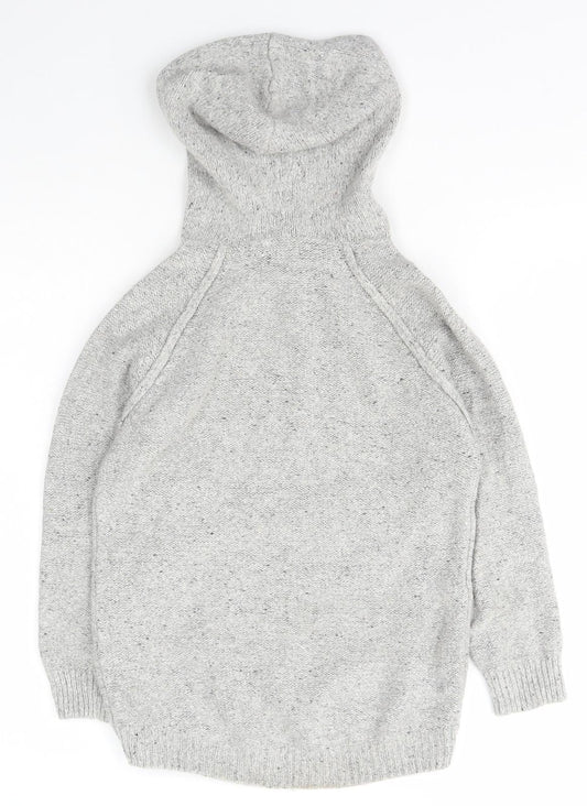 NEXT Girls Green Round Neck Cotton Pullover Jumper Size 9 Years Pullover