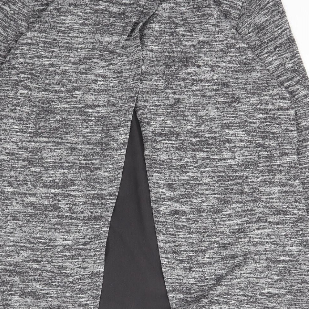 Viz a Viz Womens Grey Boat Neck Polyester Pullover Jumper Size 12