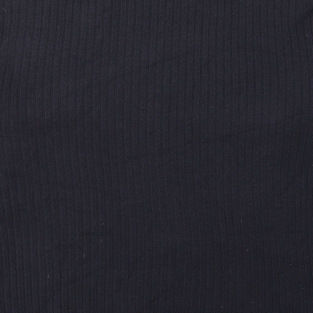 Marks and Spencer Womens Blue Round Neck Acrylic Pullover Jumper Size 12