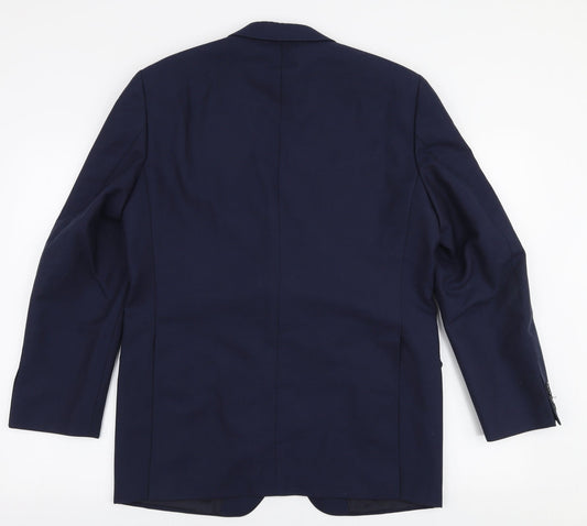 Skopes Mens Blue Polyester Jacket Suit Jacket Size 38