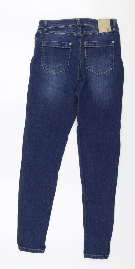 11 degrees Womens Blue Polyester Skinny Jeans Size 26 in L28 in Slim Zip