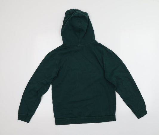 H&M Girls Green Cotton Pullover Hoodie Size 12-13 Years