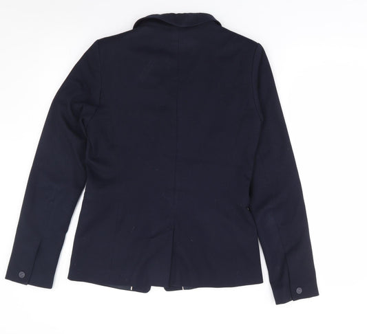 NEXT Womens Blue Jacket Blazer Size 10 Button