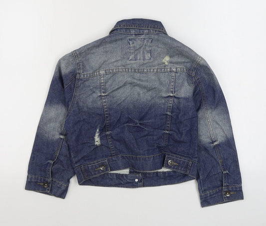 Primark Womens Blue Jacket Size 10 Button
