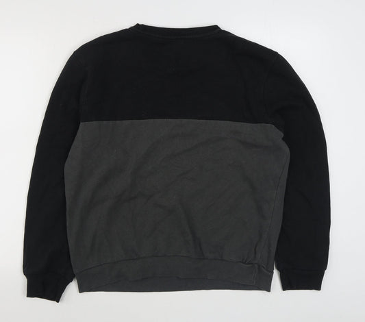 Studio Retail Mens Black Cotton Pullover Sweatshirt Size M