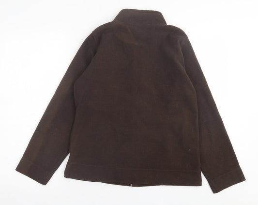 ble Womens Brown Jacket Size S Zip
