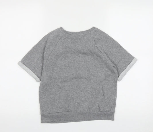 TU Girls Grey Polyester Pullover Sweatshirt Size 11 Years
