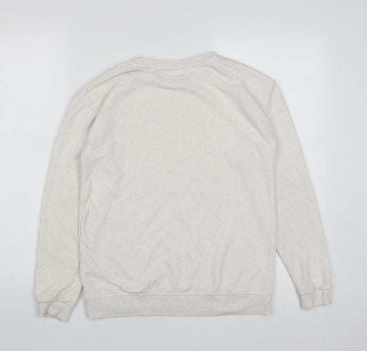 Primark Girls Beige Cotton Pullover Sweatshirt Size 13-14 Years