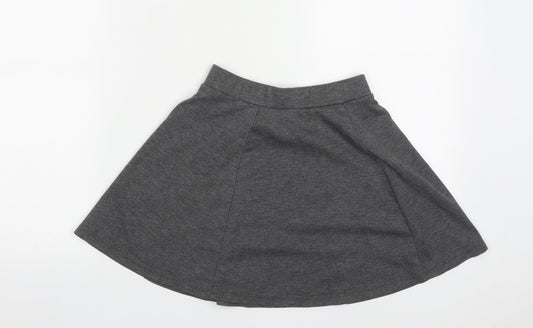 George Girls Grey Polyester A-Line Skirt Size 8-9 Years Regular