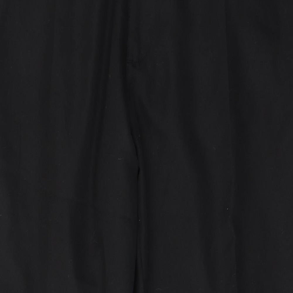 Slazenger Mens Black  Polyester Trousers  Size 37 L29 in Slim Button