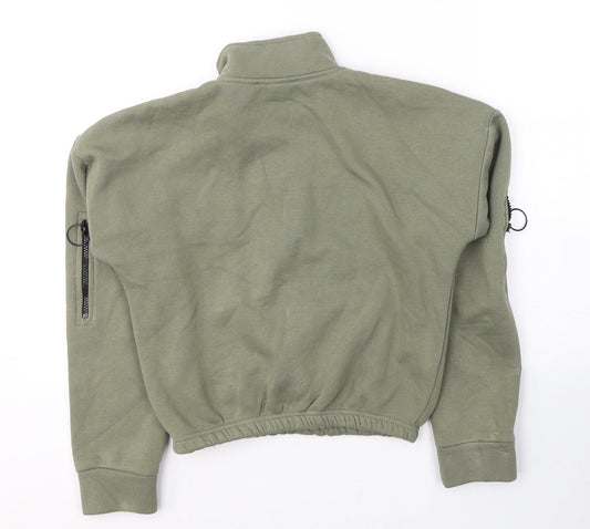 Select Womens Green Cotton Pullover Sweatshirt Size S Pullover - New Season