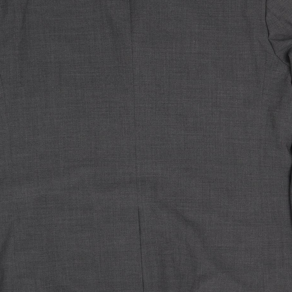 Brooke Taverner Mens Grey Polyester Jacket Suit Jacket Size 48