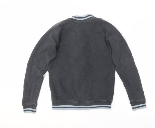 M&Co Boys Grey Cotton Full Zip Sweatshirt Size 12-13 Years