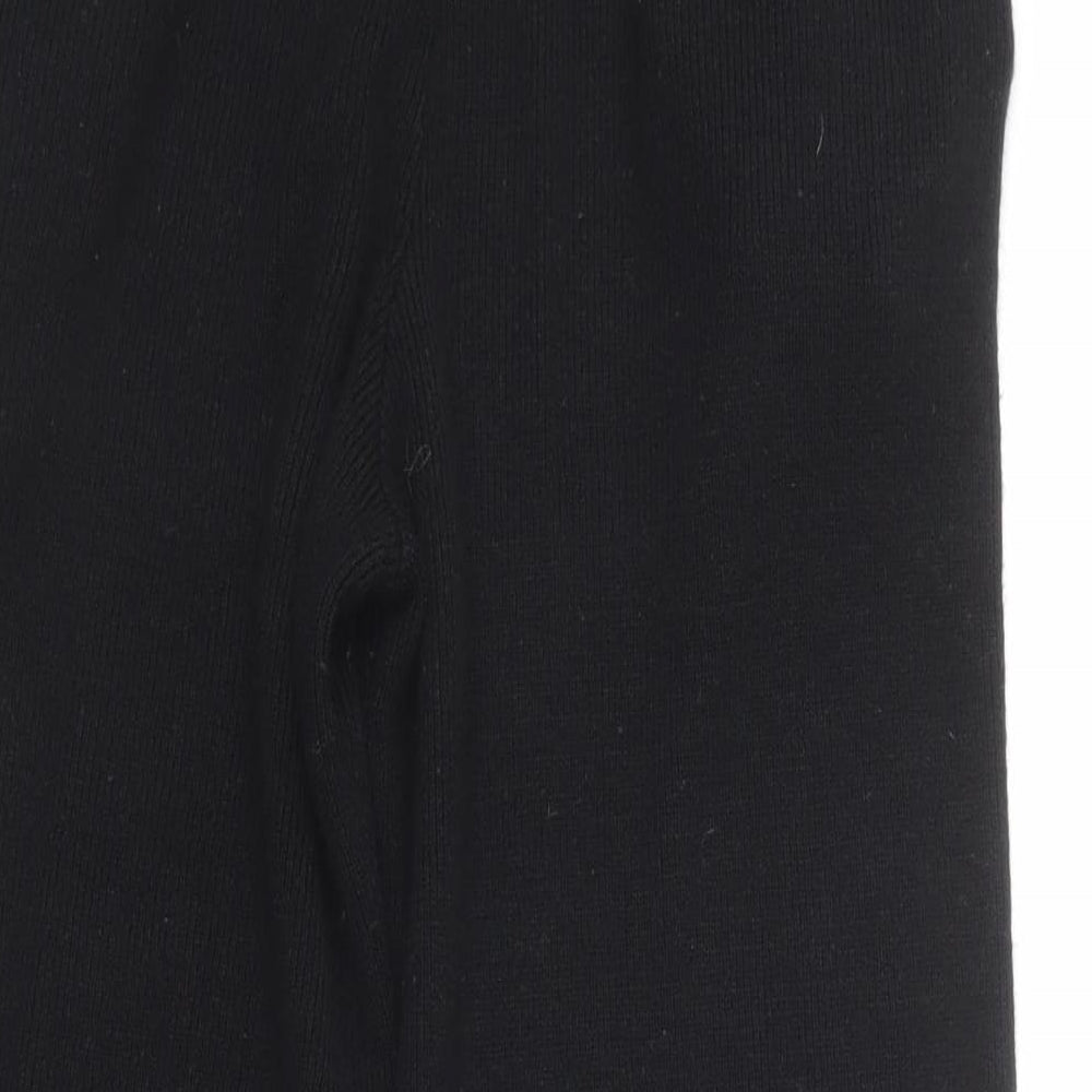 Boohoo Womens Black Polyester Jogger Trousers Size M L24.5 in Regular