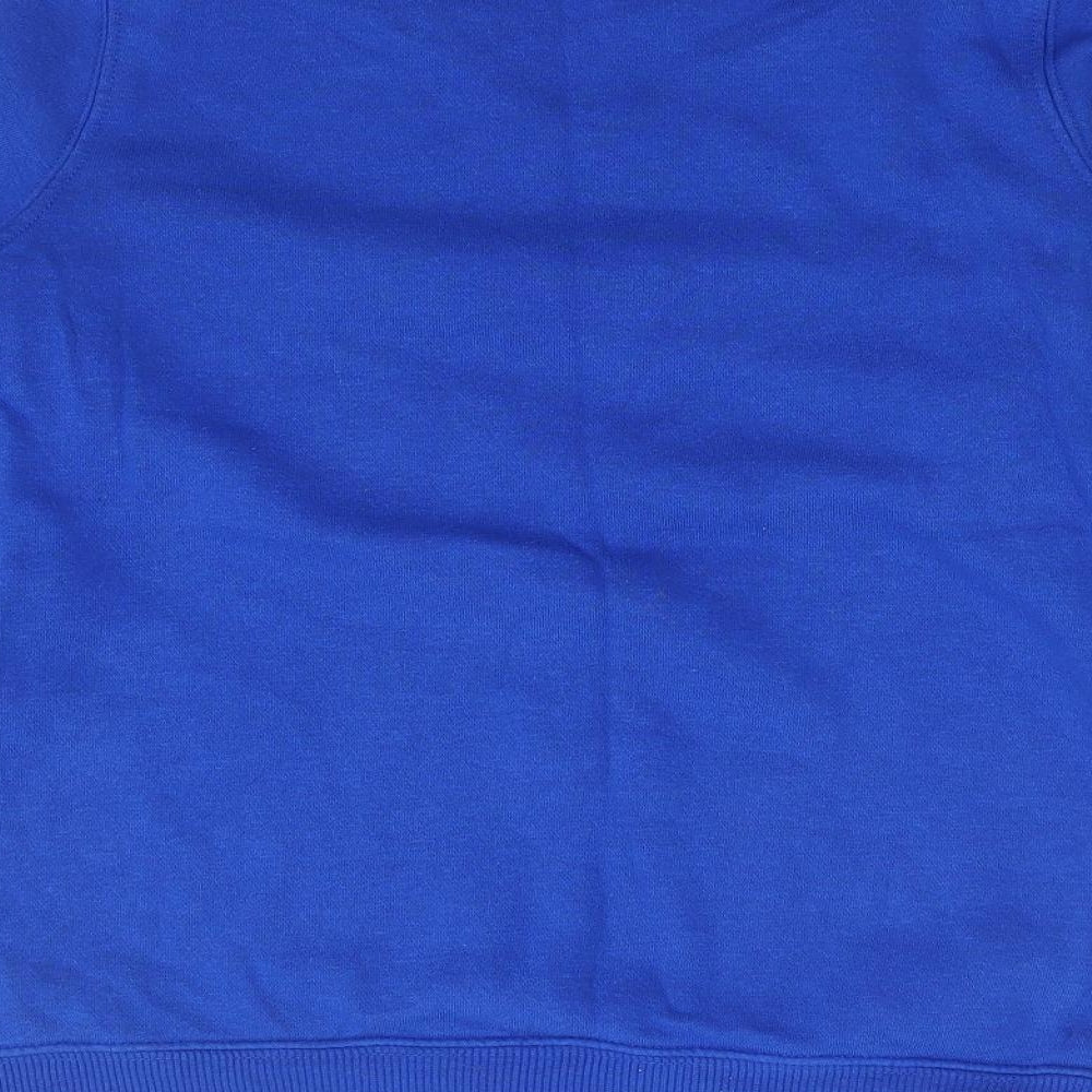 Preworn Boys Blue Crew Neck Cotton Pullover Jumper Size 10 Years Pullover - Schoolwear