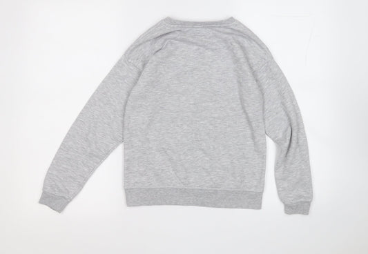 Primark Girls Grey Cotton Pullover Sweatshirt Size 10-11 Years - The best is yet to come