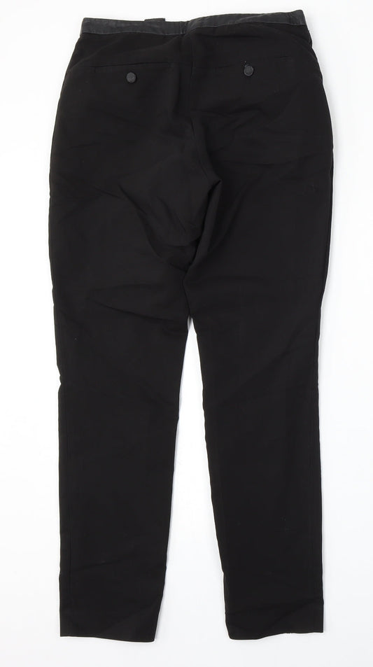 H&M Womens Black Cotton Skinny Jeans Size 6 L27 in Regular Zip