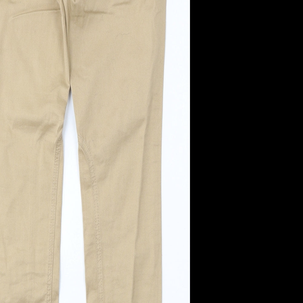 LIMITED COLLECTION Womens Beige Cotton Skinny Jeans Size 12 L30 in Regular