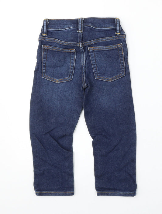 Gap Boys Blue Cotton Skinny Jeans Size 3 Years Regular
