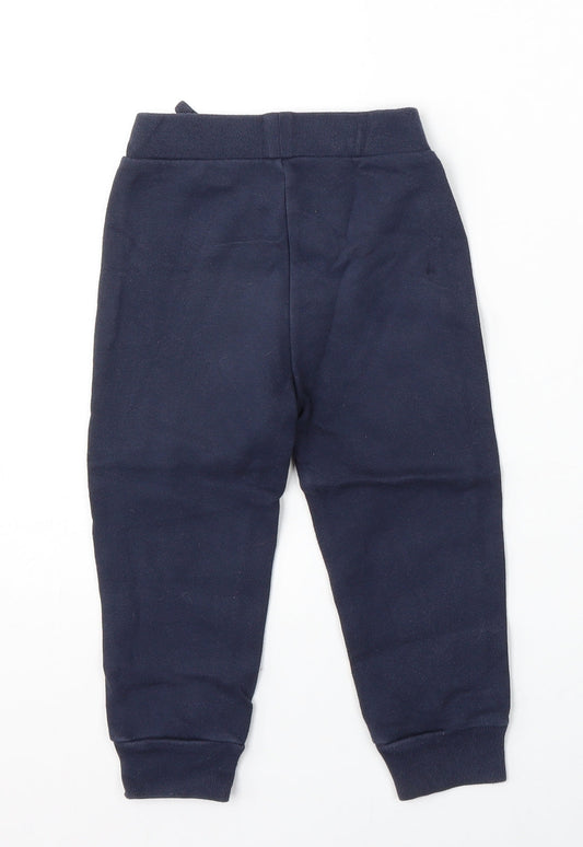 Gap Boys Blue Cotton Jogger Trousers Size 3 Years Regular