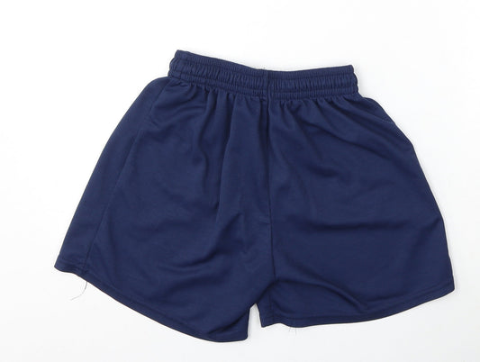 Ski & Sportswear Womens Blue Polyester Athletic Shorts Size 30 L4 in Regular
