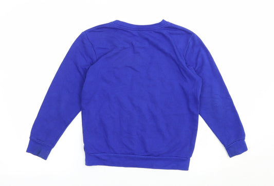 George Boys Blue Cotton Pullover Sweatshirt Size 7-8 Years Pullover - Schoolwear