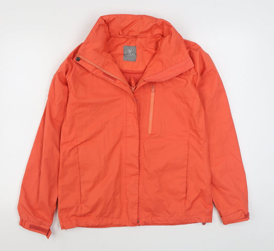 Hi Gear Womens Orange   Rain Coat Coat Size 10  Zip