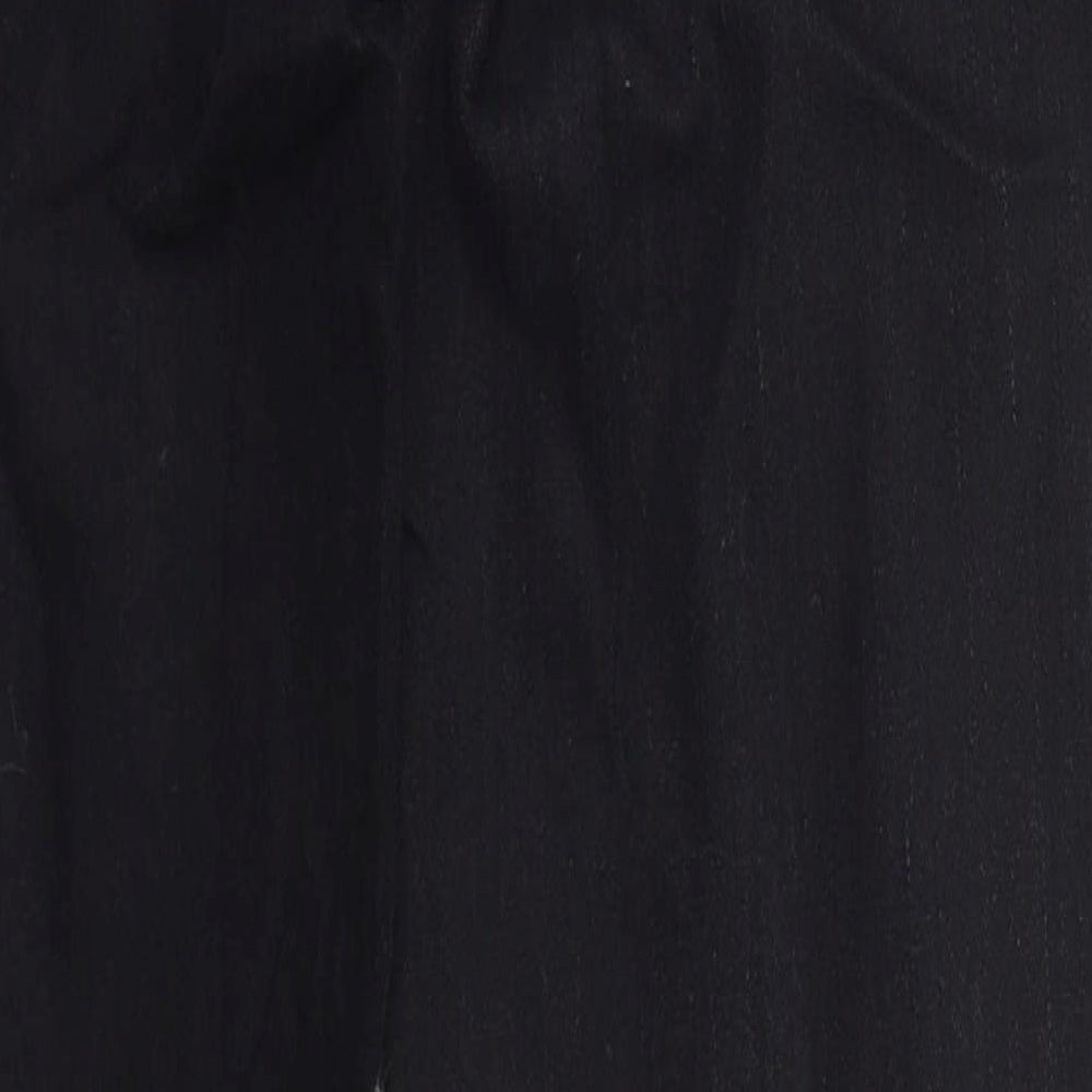 Topshop Womens Black Cotton Skinny Jeans Size 28 in L27 in Regular Button