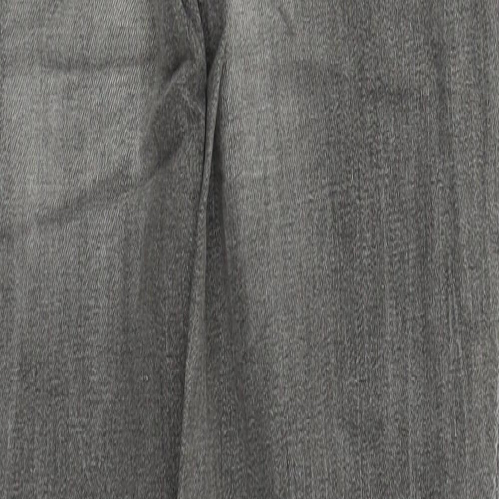 PUll & Bear Womens Grey Cotton Skinny Jeans Size 6 L29 in Regular Button