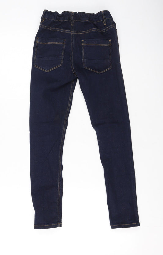 NEXT Girls Blue Cotton Jegging Jeans Size 9 Months Regular