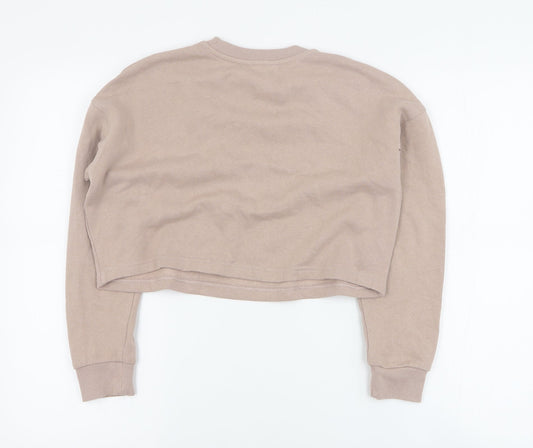 New Look Girls Beige Cotton Pullover Sweatshirt Size 10-11 Years Pullover