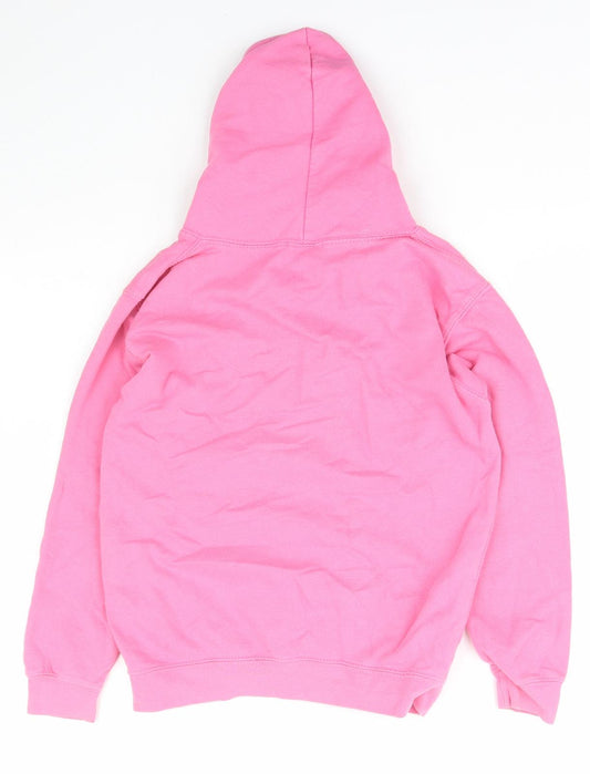 Just Hoods Girls Pink Polyester Pullover Hoodie Size 9-10 Years Pullover - Eat sleep repeat