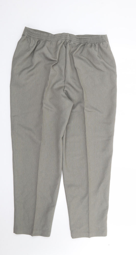 Saira of Manchester Womens Green Polyester Trousers Size 20 L26 in Regular