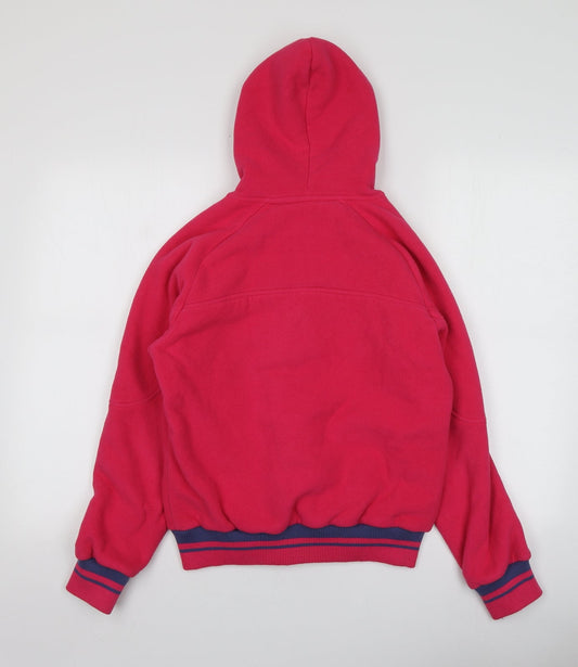 Backswing Womens Pink Polyester Full Zip Hoodie Size 10