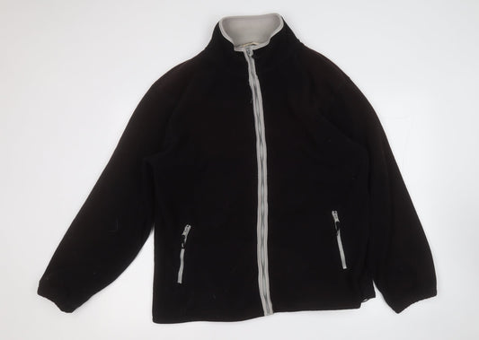 zantos Mens Black Jacket Size M Zip