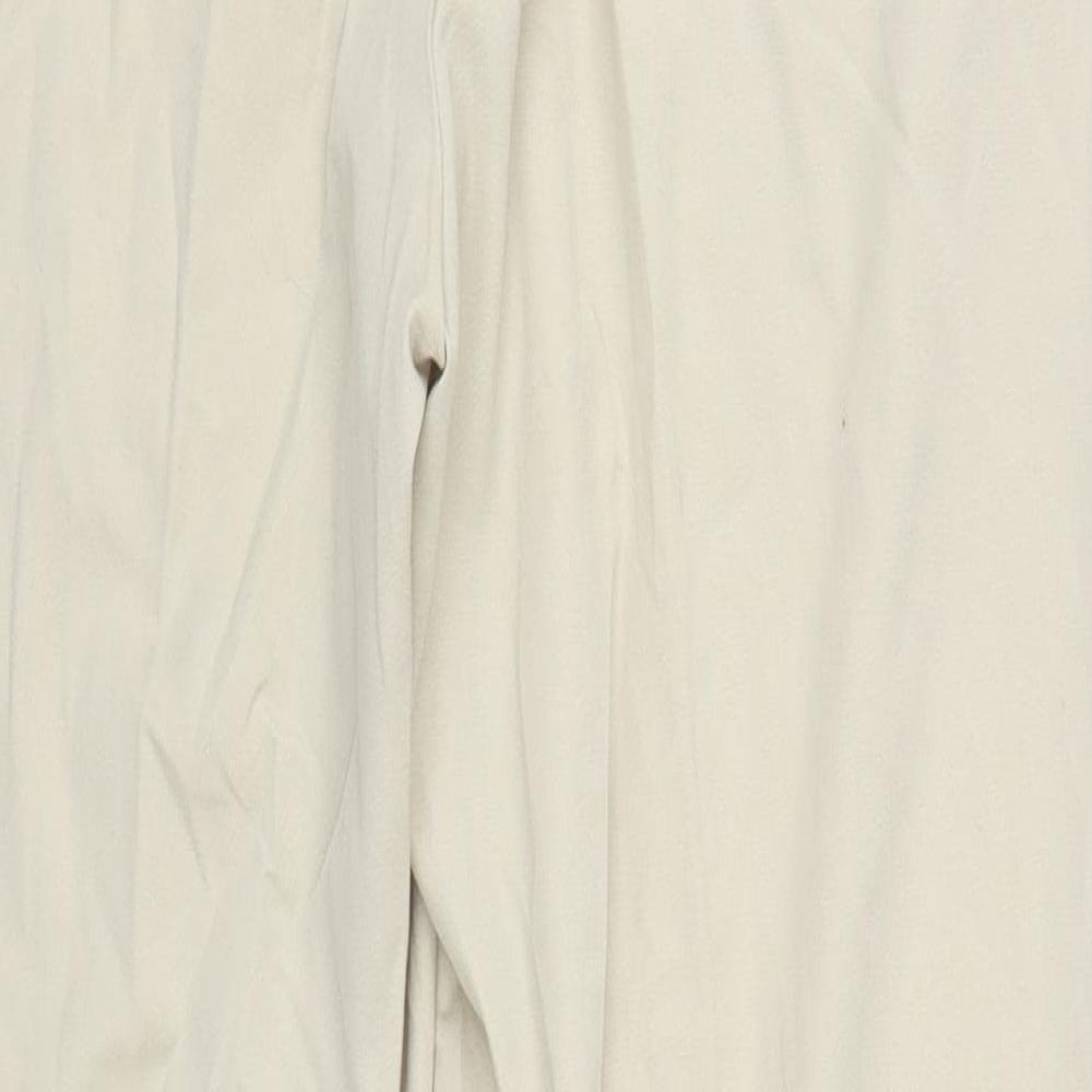 Wichele Womens Beige Polyester Trousers Size 12 L27 in Regular Zip