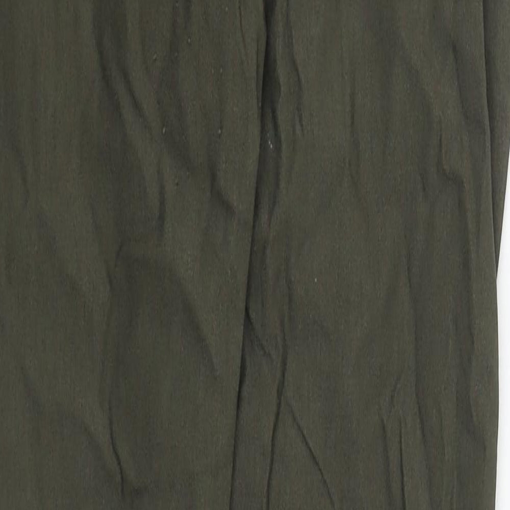 Chicoree Womens Green Cotton Straight Jeans Size L L33 in Regular Zip