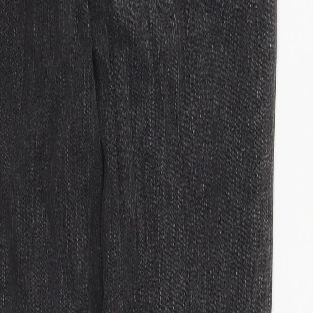 ASOS Womens Black Cotton Straight Jeans Size 26 in L27 in Regular Zip
