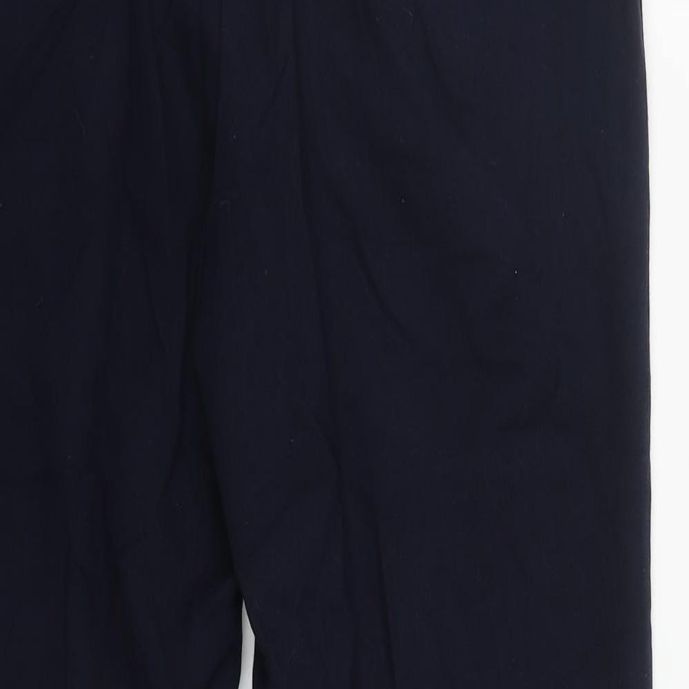 NEXT Womens Blue Polyester Trousers Size 12 L29 in Regular Zip