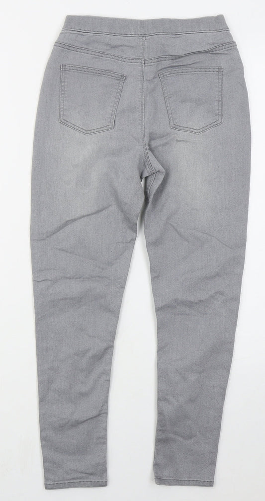 Matalan Girls Grey Cotton Jegging Jeans Size 11 Years Regular